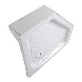 Biały brodzik prysznicowy pięciokątny 80x80 SXL07A wysokość 15 cm