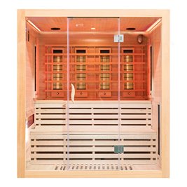 Sauna na podczerwień 4 osobowa + kamienie solne 200X180X200CM MO-EA4RS XL Infrared Mazur