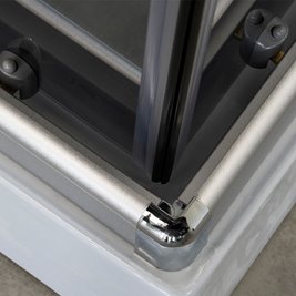 Kabina prysznicowa kwadratowa zabudowana 90x90 WSH309B