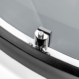 Kabina prysznicowa półokrągła 90x90 K-0566 New Varia Black