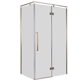Złota prostokątna kabina prysznicowa 120x90 BK248T09/12ZP Fresh Line Prawa