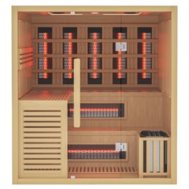 Sauna Combo na podczerwień + fińska 5-osobowa 180x160 cm Helsi1 6KW