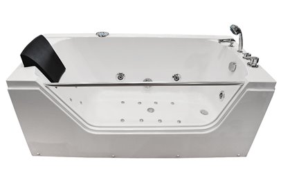 Wanna łazienkowa z hydromasażem Spa prostokątna 170x80 cm MO-0319