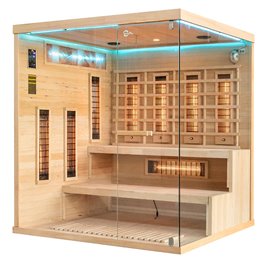 Sauna na podczerwień 4 osobowa + kamienie solne 175X140X200CM MO-EP4RSL Infrared Mazur