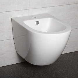 Biały bidet wiszący Delos Kerra