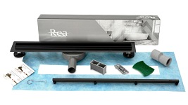 Cienki odpływ liniowy 60 cm Rea Pro Slim Czarny