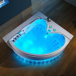 Wanna narożna z hydromasażem narożna 150x150 cm Roma 764 Hydrosan Prawa