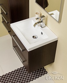 Szafka łazienkowa z umywalką 50/39/2 seria Fokus Wenge Mat