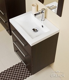 Szafka łazienkowa z umywalką 50/39/3 seria Fokus Wenge Mat