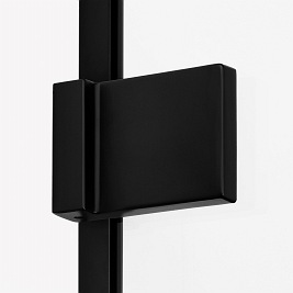 Czarna kabina pięciokątna 100x80 EXK-3883 Avexa New Trendy Black