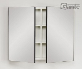 Szafka wisząca z lustrem 80x65 cm czarny mat Belli Gold