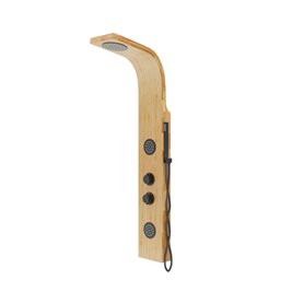 Bali Corsan panel natryskowy bambusowy czarny bateria termostat B-231
