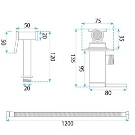 Bateria bidetowa inox Foster Rea zdjęcie 7