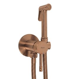 Bateria bidetowa Rea Lungo Diamond miedź szczotkowana REA-B3331