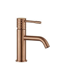 Bateria umywalkowa Rea Lungo Diamond miedź szczotkowana REA-B9844