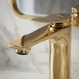 Bateria umywalkowa złoty połysk Rea Vision REA-B6341 zdjęcie 7