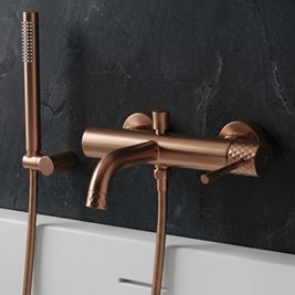 Bateria wannowa Lungo Diamond Rea miedź szczotkowana REA-B2245 zdjęcie 5