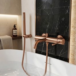 Bateria wannowa Lungo Diamond Rea miedź szczotkowana REA-B2245 zdjęcie 7