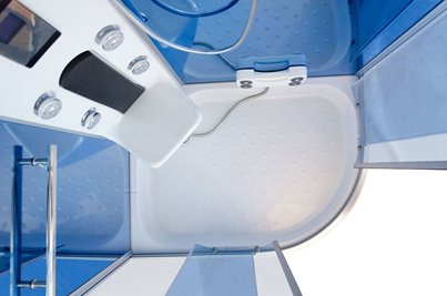 Kabina prysznicowa z hydromasażem zabudowana 120x85 MO-02188WP prawa