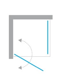 Czarna kabina prysznciowa 100x100 D-0232A/D-0116B New Soleo Black New Trendy