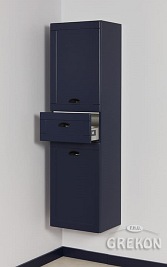 Słupek łazienkowy wiszący granatowy mat 143x40 seria Grend Gante