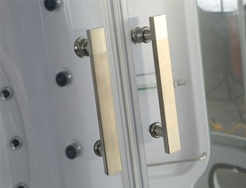 Duża wanno kabina Spa z hydromasażem + sauna parowa 155x155 cm MO-0543