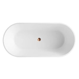 Wanna wolnostojąca ryflowana owalna 170 cm Ofelia Rea zdjęcie 10