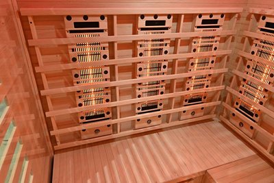 Sauna na podczerwień kamień solny + turmaliny 150X150X190CM MO-RL3CST Infrared Mazur