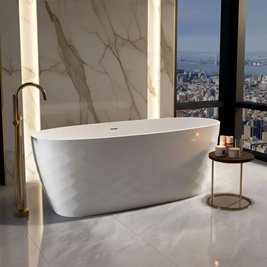 Wanna owalna 170 cm wzór diamentowy