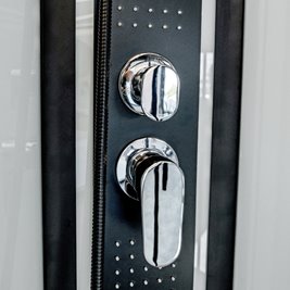 Kabina prysznicowa półokrągła zabudowana 80x80 Puerto