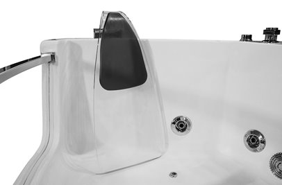 Wanna z hydromasażem przeszklona narożna 141x141 cm MO-0053B