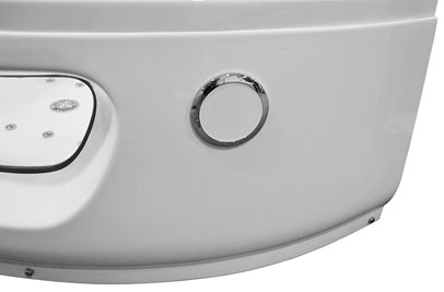 Wanna z hydromasażem narożna Turbo 140x140 cm MO-1001