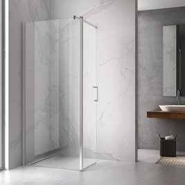 Ścianka prysznicowa 90 cm + zamykany bok 50 cm KZ15