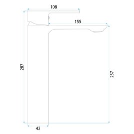 Bateria umywalkowa wysoka złota szczotkowana Rea Drop