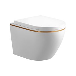 Zestaw podtynkowy stelaż GEBERIT DUOFIX + miska MIZU-WH-GL-RIM-02 + przycisk DELTA 01 biały