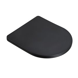 Czarna matowa  miska wc wisząca złoty rant Mizu Rimless 4.0 MIZU-MTB-GL-RIM-03 Hydrosan