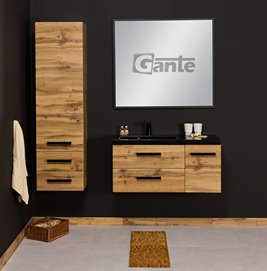 Szafka łazienkowa wisząca potrójna seria Fokus Loft Gante