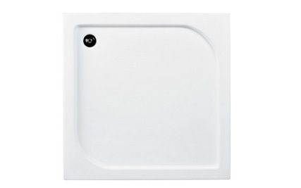 Zestaw z brodzikiem kabina kwadratowa 70x70 cm szkło mleczne