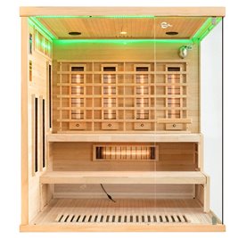 Sauna na podczerwień 4 osobowa + kamienie solne 180X160X200CM MO-EP4RSL XL Infrared Mazur
