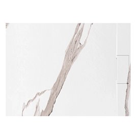 Brodzik prostokątny biały struktura kamienia smc 120x90 Magnum Carrara White Rea