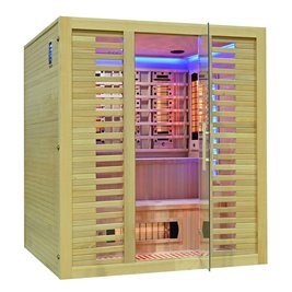 Sauna na podczerwień kamień solny + turmaliny 180X160X200CM MO-RL4ST XL Infrared Mazur