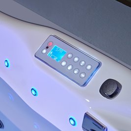 Wanna narożna z hydromasażem narożna 150x150 cm Roma 764 Hydrosan Lewa