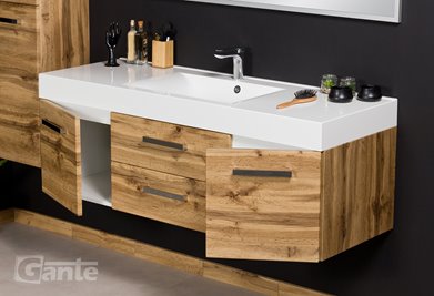 Szafka wisząca z umywalką 140/50/C2 Nela seria Fokus NE