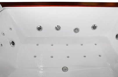 Wanna z hydromasażem prostokątna 180x150 cm MO-1666 Turbo+