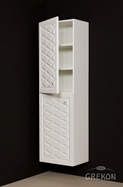 Słupek łazienkowy wiszący biały mat 45x155 cm seria Cobra B
