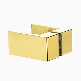 Zlota kabina pięciokątna 80x80 lewa EXK-3840 Avexa New Trendy Gold Shine