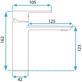 Bateria umywalkowa chrom Rea Veneta