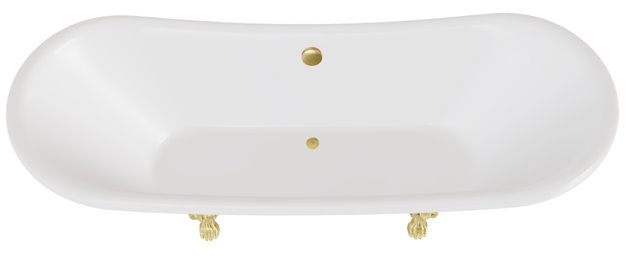 Wanna wolnostojąca Amelia Besco 190 cm złote nogi WKA-190W+ZL