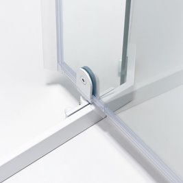 Biała kabina prysznicowa pięciokątna 80x80 drzwi uchylne KZ91A