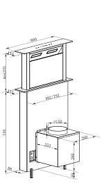 Okap kuchenny wysuwany z blatu Spirit Focus